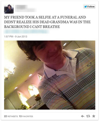 Illustration for article titled A Passionate Defense of Selfies at Funerals